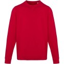 Jasper organiczna bluza unisex z recyklingu o gramaturze 280 g/m² z okrągłym dekoltem i certyfikatem OCS czerwony (3956121B)