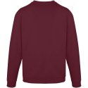 Jasper organiczna bluza unisex z recyklingu o gramaturze 280 g/m² z okrągłym dekoltem i certyfikatem OCS głęboki bordowy (395612