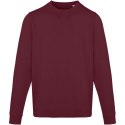 Jasper organiczna bluza unisex z recyklingu o gramaturze 280 g/m² z okrągłym dekoltem i certyfikatem OCS głęboki bordowy (395612
