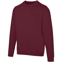 Jasper organiczna bluza unisex z recyklingu o gramaturze 280 g/m² z okrągłym dekoltem i certyfikatem OCS głęboki bordowy (395612