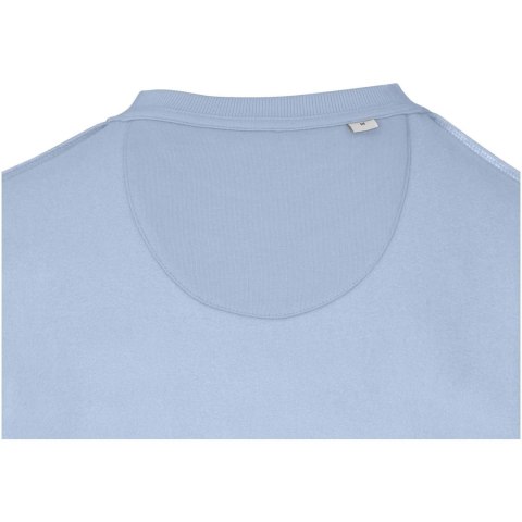 Jasper organiczna bluza unisex z recyklingu o gramaturze 280 g/m² z okrągłym dekoltem i certyfikatem OCS niebieski mgła (3956150
