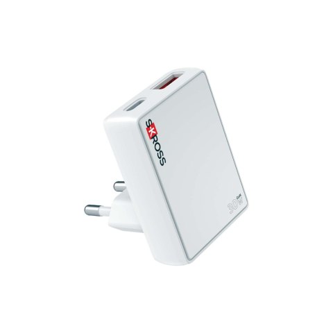 Ładowarka ścienna SKROSS® Slim 30 W (wersja europejska) biały (12461701)