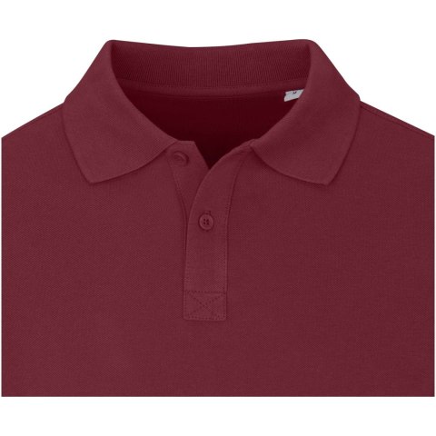 Męskie polo Calgary z długim rękawem 180 g/m² głęboki bordowy (38086223)