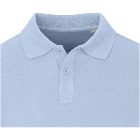 Męskie polo Calgary z długim rękawem 180 g/m² niebieski mgła (38086500)