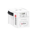 SKROSS® MUV AC65PD - uniwersalna przejściówka z kablem USB-C biały (12462001)