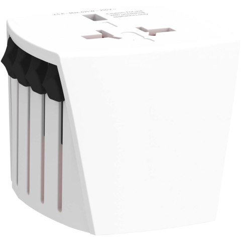 SKROSS® MUV Micro - kompaktowy uniwersalny adapter podróżny biały (12461601)