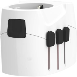 SKROSS® PRO Light USB AC30PD - uniwersalna przejściówka do urządzeń elektrycznych biały (12461501)