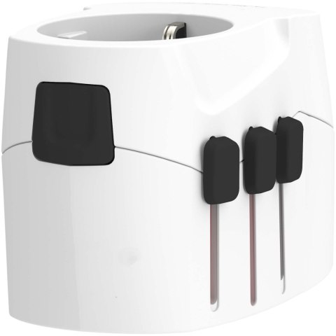 SKROSS® PRO Light USB AC30PD - uniwersalna przejściówka do urządzeń elektrycznych biały (12461501)