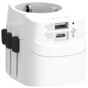 SKROSS® PRO Light USB AC30PD - uniwersalna przejściówka do urządzeń elektrycznych biały (12461501)