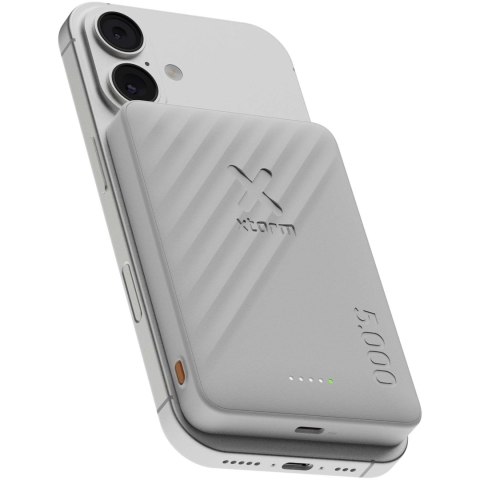 Xtorm Go2 powerbank o mocy 15 W i pojemności 5000 mAh z szybkim ładowaniem biały (12460201)