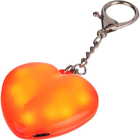 Brelok do kluczy "serce", lampka LED