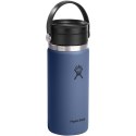 Kubek termiczny Hydro Flask Wide Mouth 473 ml ze stali nierdzewnej, z izolacją termiczną i pokrywką Flex Sip™ środkowy niebieski