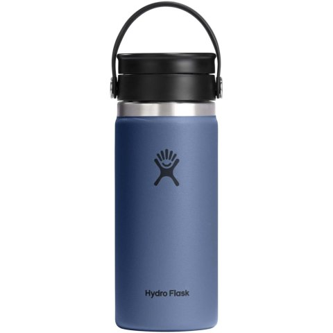 Kubek termiczny Hydro Flask Wide Mouth 473 ml ze stali nierdzewnej, z izolacją termiczną i pokrywką Flex Sip™ środkowy niebieski