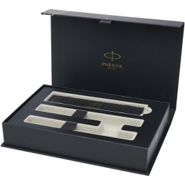 Parker IM Essentials - elegancki zestaw piśmienniczy: pióro i długopis, kolor czarny czarny (10801490)