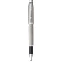 Parker IM Essentials - elegancki zestaw piśmienniczy: pióro i długopis, kolor srebrny czarny (10801590)