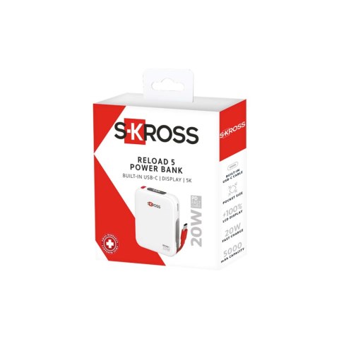 Powerbank SKROSS® Reload 5000 mAh biały (12462201)