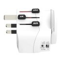 SKROSS® PRO Light USB AC30PD - uniwersalna przejściówka do urządzeń elektrycznych biały (12461501)