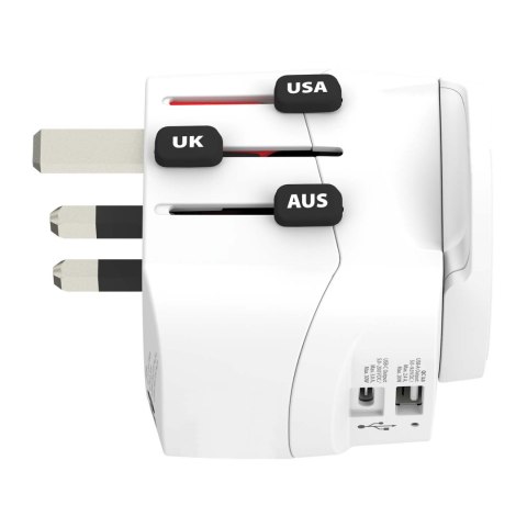 SKROSS® PRO Light USB AC30PD - uniwersalna przejściówka do urządzeń elektrycznych biały (12461501)