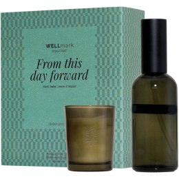 Zestaw upominkowy Wellmark: spray do wnętrz 100 ml i świeca Tender Affection 70 ml zielony błysk (12643864)