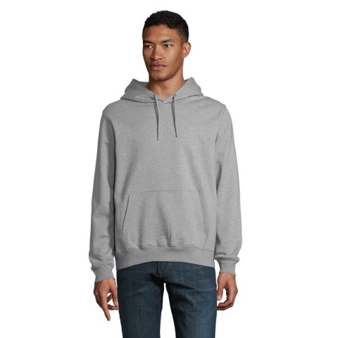 NICHOLAS MEN HOODED SWEAT gray melanged 4XL (N03196-MM-4XL)