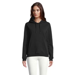 NICHOLAS WOMEN HOODED SWEAT deep black XL (N03197-DB-XL)
