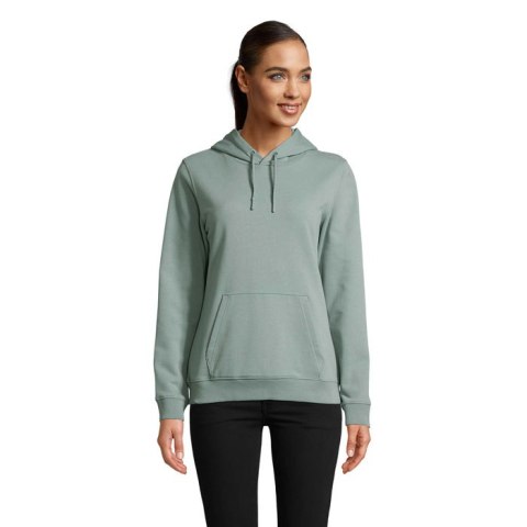 NICHOLAS WOMEN HOODED SWEAT dusty green S (N03197-IE-S)