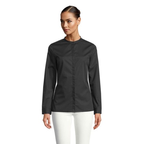 BART WOMEN MAO COLLAR SHIRT deep black M (N03787-DB-M)