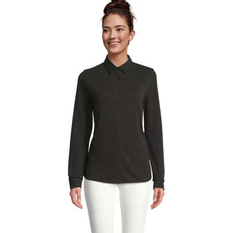 BASILE WOMEN SHIRT deep black S (N03791-DB-S)