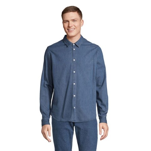 BENNETT MEN DENIM SHIRT Stone wash 3XL (N04796-LO-3XL)