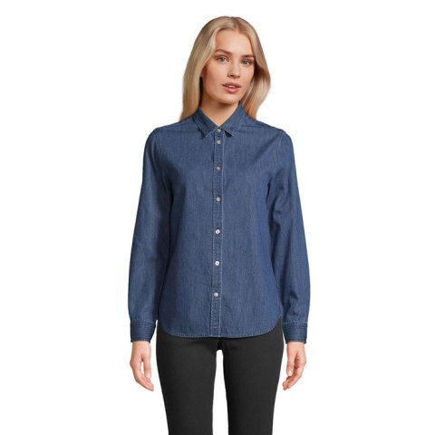 BENNETT WOMEN DENIM SHIRT Stone wash XL (N04797-LO-XL)