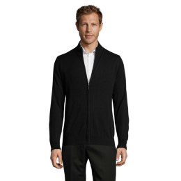 GORDON MEN ZIPPED CARDIGAN Czarny / Czarny opal 3XL (S00548-BK-3XL)