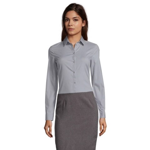 BLAKE WOMEN STRETCH SHIRT pearl grey L (S01427-PC-L)