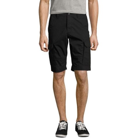 JACKSON MEN BERMUDA SHORTS Czarny / Czarny opal 3XL (S01660-BK-3XL)