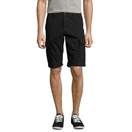 JACKSON MEN BERMUDA SHORTS Czarny / Czarny opal XL (S01660-BK-XL)