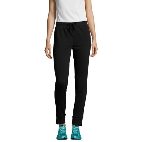 JAKE WOMEN JOG PANTS Czarny / Czarny opal L (S02085-BK-L)