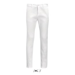 JULES MEN CHINO TROUSERS Biały 5XL (S01424-WH-5XL)
