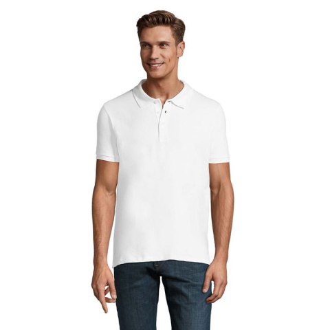 PHOENIX MEN ELASTANE POLO Biały S (S01708-WH-S)