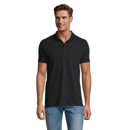 PHOENIX MEN ELASTANE POLO Czarny / Czarny opal 3XL (S01708-BK-3XL)