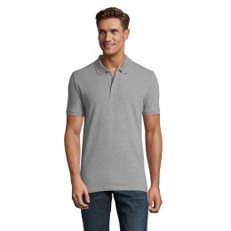 PHOENIX MEN ELASTANE POLO grey melange M (S01708-GY-M)