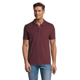 PHOENIX MEN ELASTANE POLO melanż czerwonobrunatny L (S01708-HX-L)