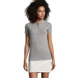 PHOENIX WOMEN ELASTANE POLO grey melange S (S01709-GY-S)