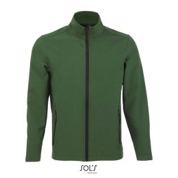 RACE MEN SOFTSHELL ZIP Ciemno-zielony M (S01195-BO-M)