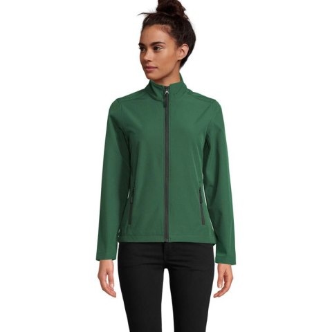 RACE WOMEN SOFTSHELL ZIP Ciemno-zielony M (S01194-BO-M)