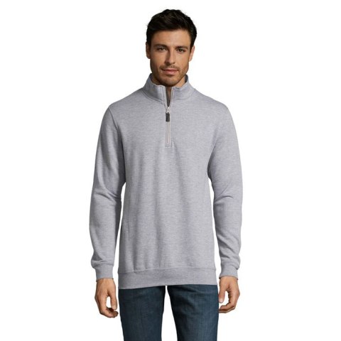 STAN ZIP COLLAR SWEAT 260 grey melange M (S02088-GY-M)