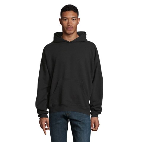 CONNOR UNISEX HOODED SWEAT Czarny / Czarny opal M (S03813-BK-M)