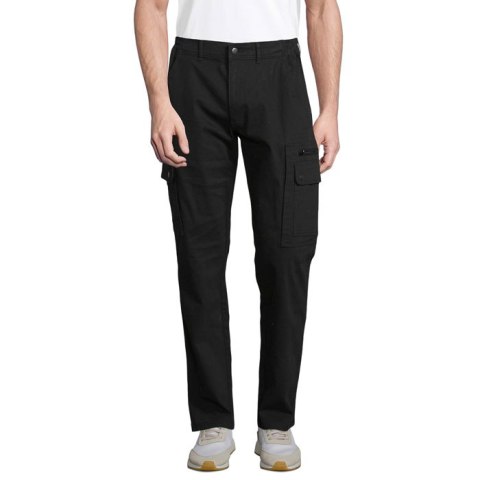 DOCKER MEN STRETCH TROUSERS Czarny / Czarny opal 5XL (S03820-BK-5XL)