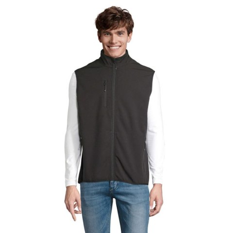 FALCON BW MEN BODYWARMER Czarny / Czarny opal 3XL (S03825-BK-3XL)