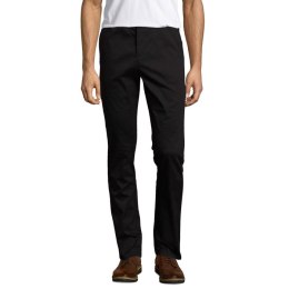 JARED MEN STRETCH TROUSERS Czarny / Czarny opal S (S02917-BK-S)