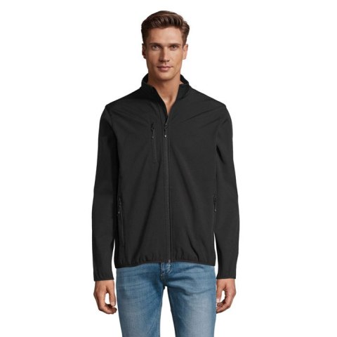RADIAN MEN SOFTSHELL Czarny / Czarny opal XL (S03090-BK-XL)