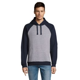 SEATTLE UNISEX SWEAT 280 Szary melanż/Granat francuski 3XL (S02998-GF-3XL)